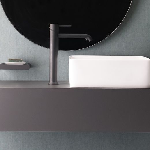 Monomando de lavabo Xl, modelo Odisea , negro mate