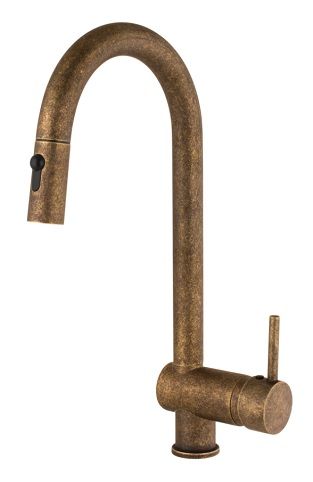 MONOMANDO FREGADERO CON DUCHA EXTRAIBLE ALTO CARTUCHO CERAMICO