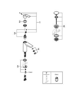 Monomando lavabo eurosmart cromo cadenilla