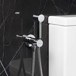 Monomando para wc cromado flexo reforzado