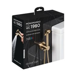 Monomando para wc oro satinado