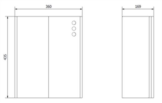 Papelera inox EVO mural, 23l para colgar, satinada