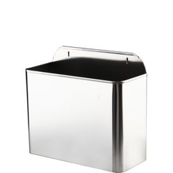 Papelera mural rectangular inox satinada 11 L.