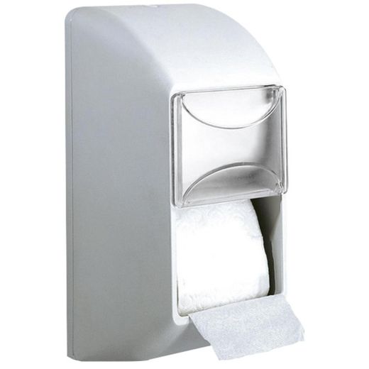Portarrollos doble ABS blanco