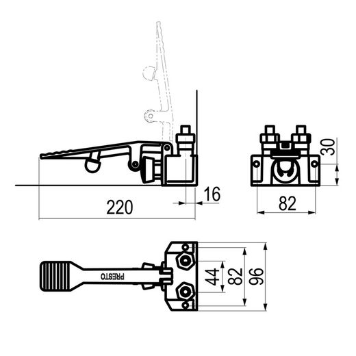 Presto 520 pedal