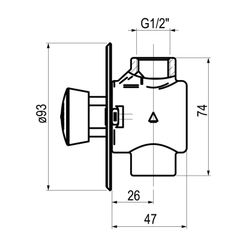 Presto 55 (caliente) embellecedor plano