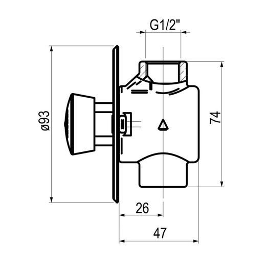Presto 55 (caliente) embellecedor plano