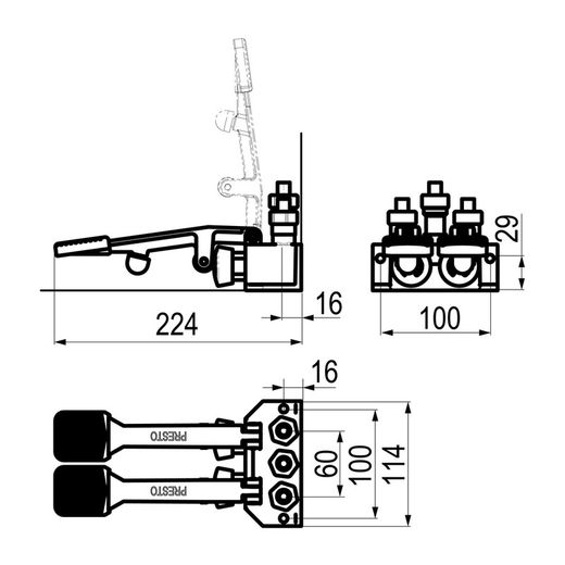 Presto 630 pedal