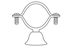Presto Brida para tubo diámetro 28 mm