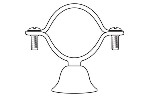 Presto Brida para tubo diámetro 28 mm para arte con llave y 1000 m con llave