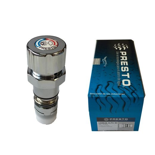 Presto Cabezal Alpa 80 empotrado cromado