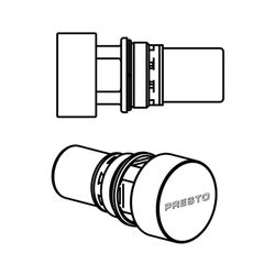 Presto Cabezal lavabo XT pulsación suave