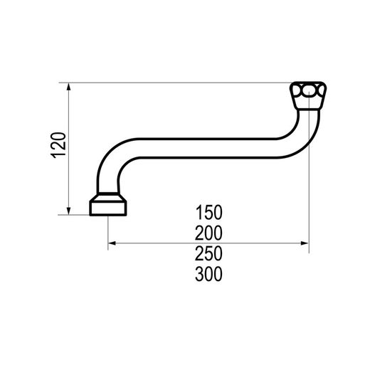 Presto Caño giratorio para 3500 250 mm