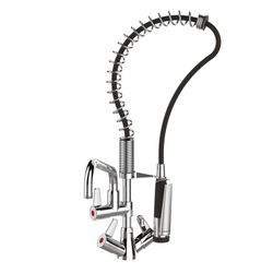 Presto Columna industrial mezcladora bimando mini con grifo intermedio
