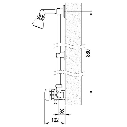 Presto Conjunto Alpa 80 con rociador orientable (con racores)
