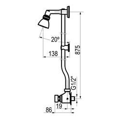 Presto Conjunto XT 75 (caliente) con rociador orientable