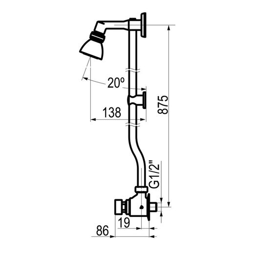 Presto Conjunto XT 75 (caliente) con rociador orientable