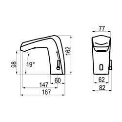 Presto Domo Sensia LM lavabo transformador