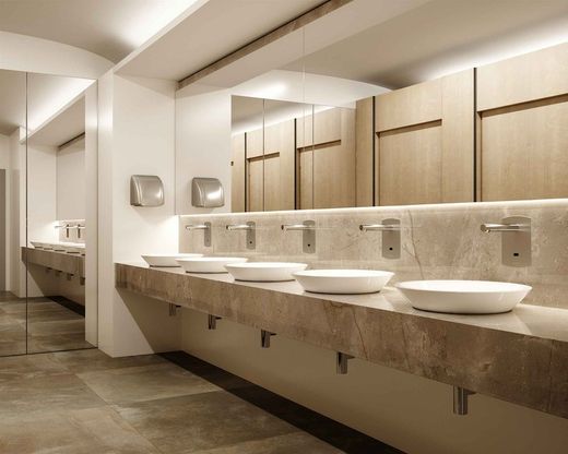 Presto Domo Sensia P lavabo mural un agua transformador cromado