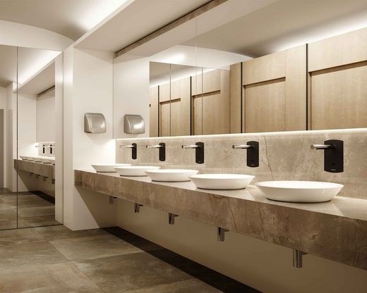 Presto Domo Sensia P lavabo mural un agua transformador negro