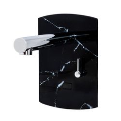 Presto Domo Sensia PM grifo lavabo mural mezclador pila mármol negro