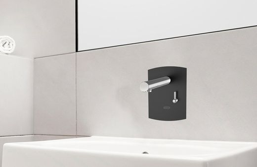 Presto Domo Sensia PM lavabo mural mezclador transformador negro