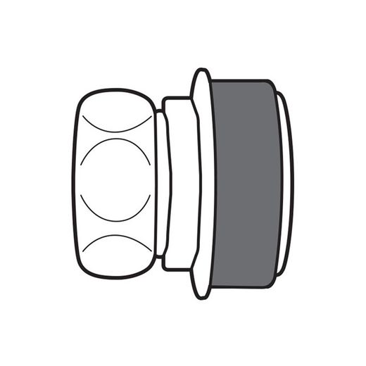 Presto Racor unión para tubo de descarga diámetro exterior 32 mm y diámetro de tapón 45 mm