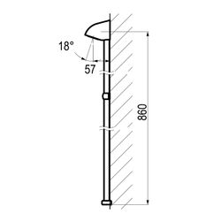 Presto Rociador antivandálico con tubo para Presto 65 y Presto 75