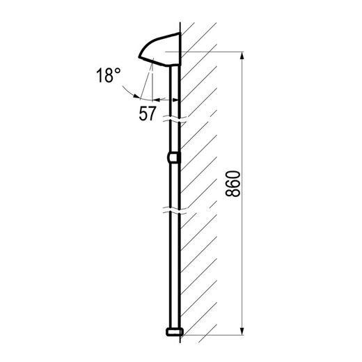 Presto Rociador antivandálico con tubo para Presto 65 y Presto 75