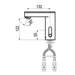 Presto Soho LM lavabo mezclador transformador con llave