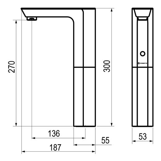 Presto XT Elec L alto Pila Cromo