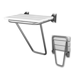 Asiento abatible mural inox mate Presto Equip