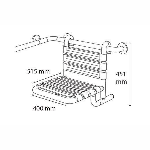 Asiento suspendido nylon Presto Equip