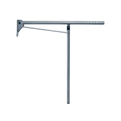 Barra de apoyo abatible mural-suelo inox brillo Presto Equip