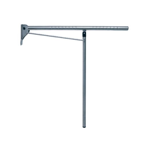 Barra de apoyo abatible mural-suelo inox mate Presto Equip