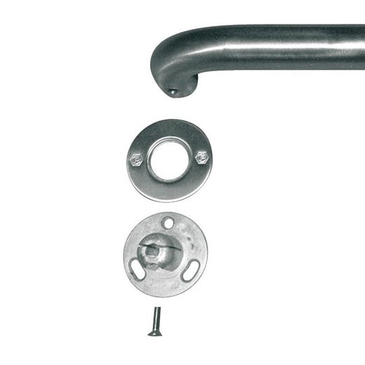 Barra de apoyo ángulo horizontal inox brillo Presto Equip