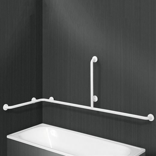 Barra de apoyo bañera en ángulo horizontal nylon Presto Equip