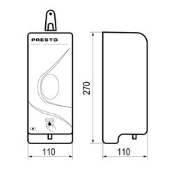 Jabonera electrónica Presto Equip