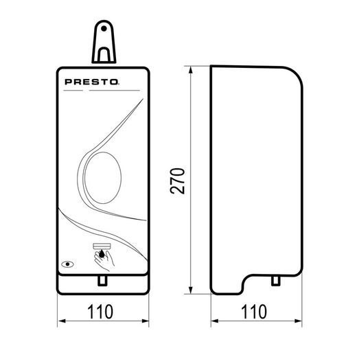 Jabonera electrónica Presto Equip