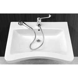 Lavabo fijo Prestosan 961 con grifo Presto Equip
