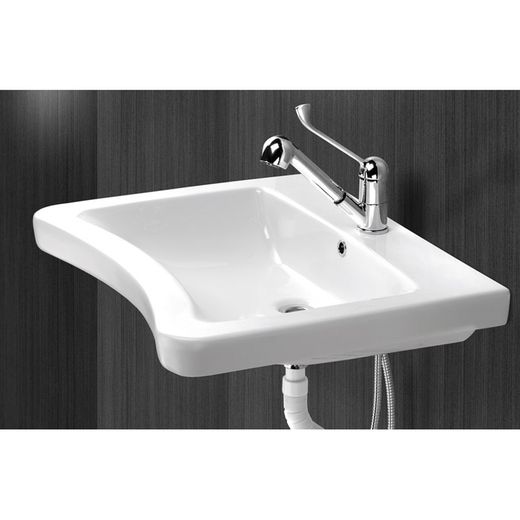 Lavabo fijo Prestosan 961 con grifo Presto Equip