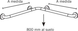 Pasamanos ángulo Prestobar 120 Presto Equip