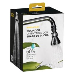 Rociador orientable con brazo de ducha