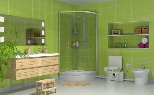 Saniplus triturador y bomba para evacúar baño completo
