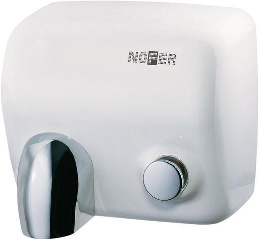 Secamanos CYCLON pulsador carcasa INOX blanco