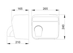 Secamanos CYCLON sensor carcasa INOX satinado