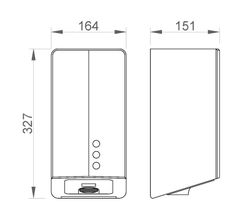 Secamanos FUGA EVO satinado con Hepa Filter