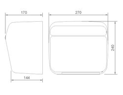 Secamanos KAI sensor carcasa INOX blanco