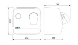 Secapelos ZONDA carcasa INOX blanco