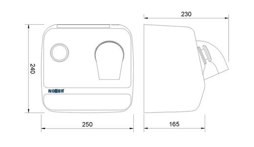 Secapelos ZONDA carcasa INOX blanco